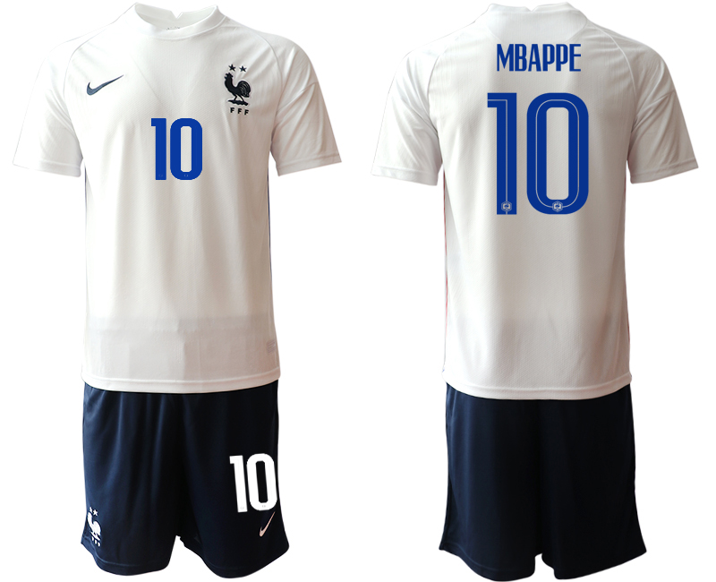 Men 2021 France away #10 soccer jerseys->france jersey->Soccer Country Jersey